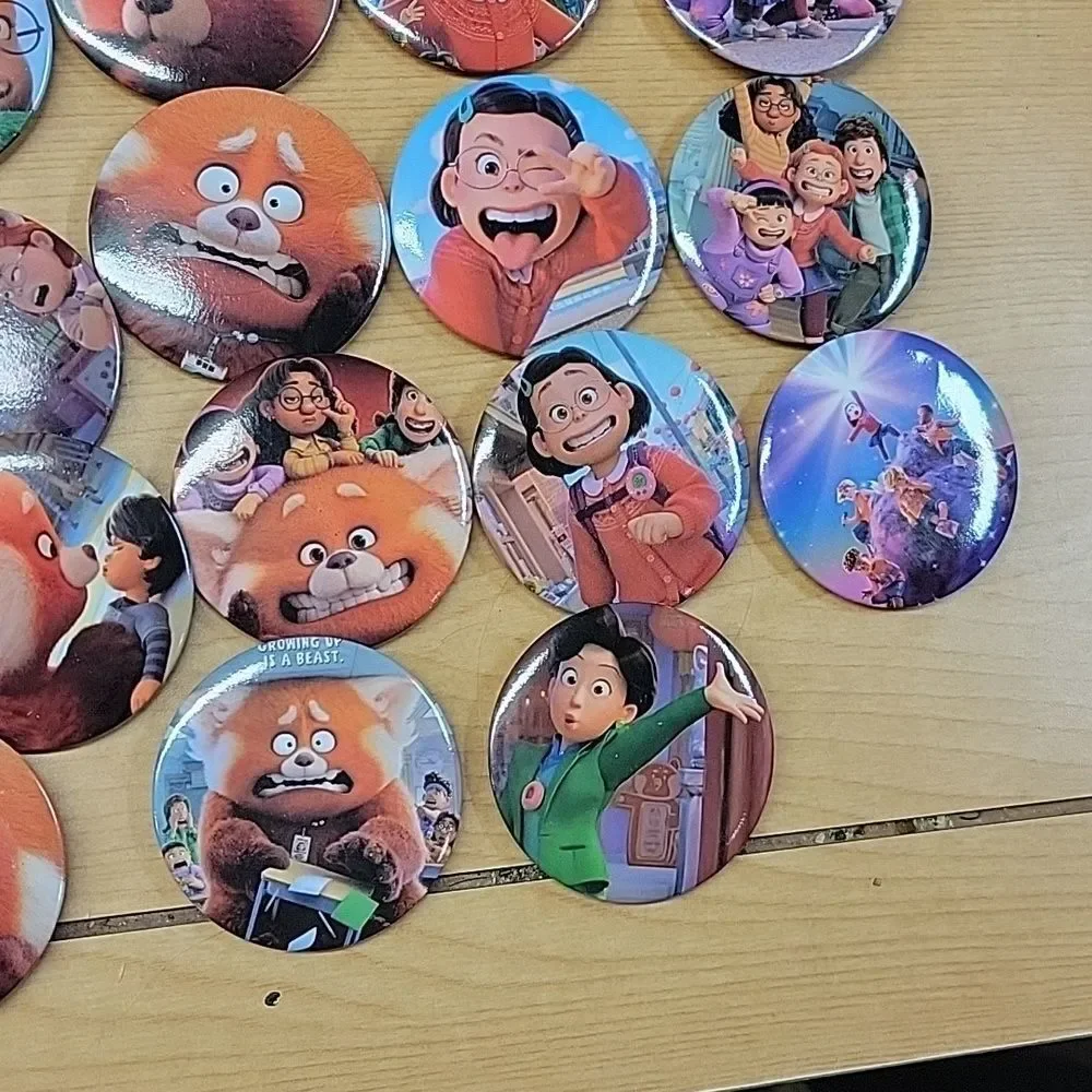 23  Disney Pixar 2.25 inch Pinback Buttons Turning‎ Red flair